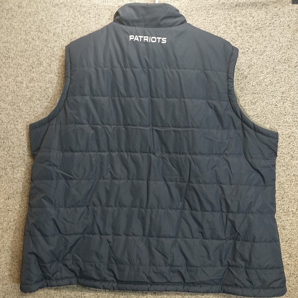 NFL Team Apparel New England Patriots Reversible Puffer Sherpa Vest Womens 4XL - Picture 4 of 13